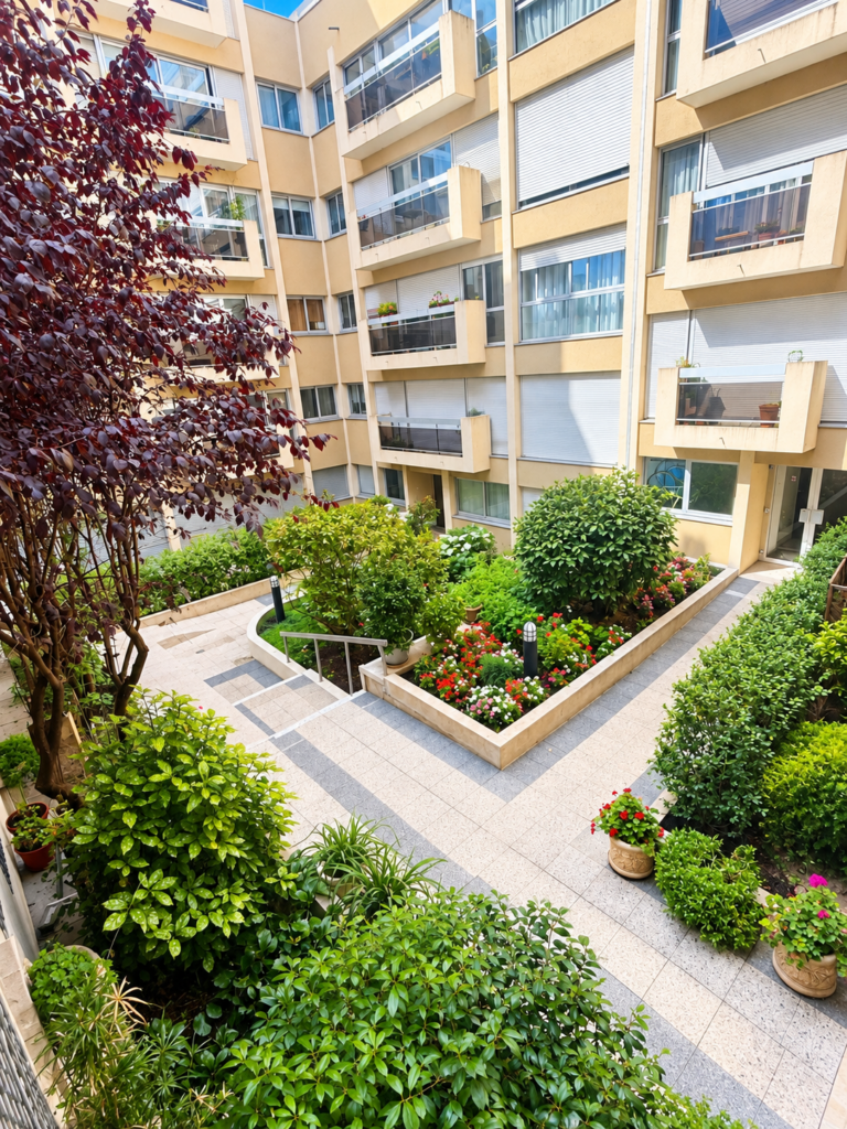 Appartement 3 pièces avec balcon filant – Vue sur jardin rue Alexandre Dumas